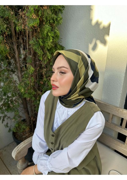 Favori Soft Eşarp Haki Lacivert 1183-12 fiyatları