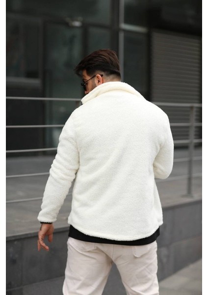 Pelüş Ceket Unisex Normal Kalıp Cep Detaylı modelleri