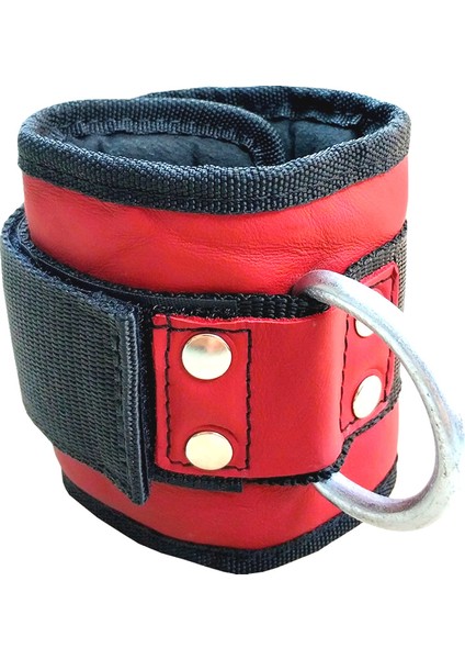 Fitness Hakiki Deri Ayak Bilek Kayışı Kırmızı Tek fiyatları