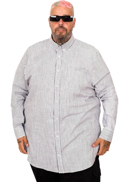 Büyük Beden Erkek Gömlek Uzun Kol Keten Cepli Siyah 20384 fiyatları