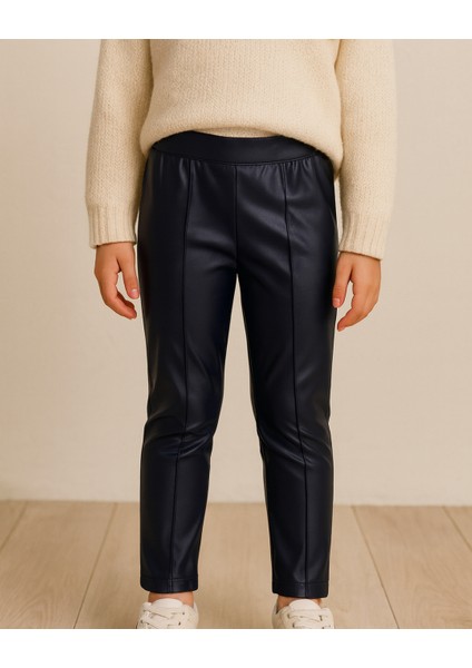 Kız Çocuk Deri Tayt