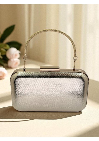 Altın Gold Dore Renk Yılan Desenli Parlak Deri Kadın Abiye Çanta Düğün Nişan Mezuniyet fiyatları