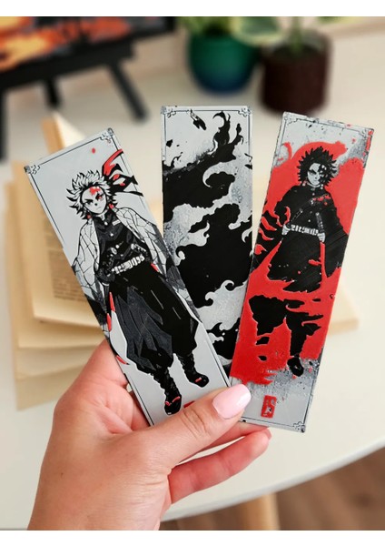 CRAFTSY3D Demon Slayer Kitap Ayracı Seti – 3D Baskı Dekoratif Koleksiyon Ürünü fırsatları