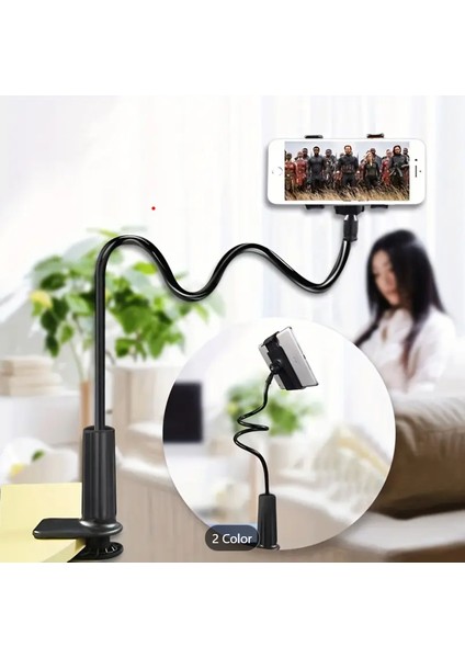 Ayarlanabilir Yükseklik ve Açıya Sahip Masaüstü Telefon Tutucu – Evrensel Uyumlu Stand