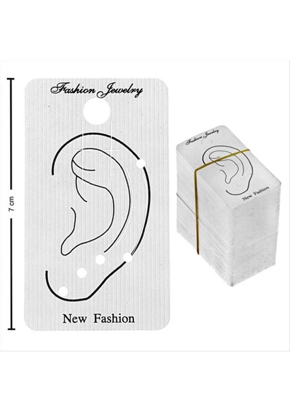 shop Kıkırdak Küpe Kartı-Beyaz