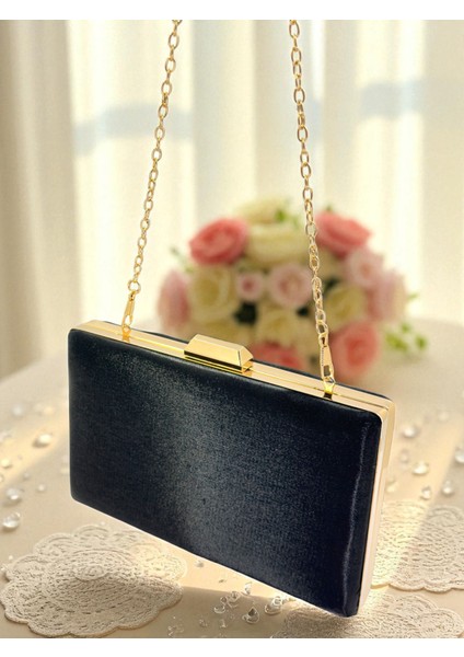 Siyah Renk Simli Saten Kadın Abiye Çanta Düğün Nişan Mezuniyet indirimleri