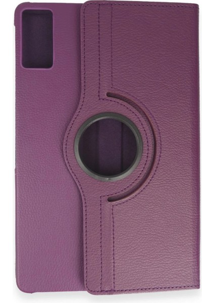 Zeroshop Newface Samsung Galaxy T550 Tab A 9.7 Kılıf 360 Tablet Deri Kılıf - Mürdüm