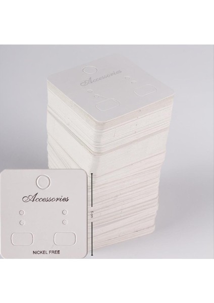 shop Küpe Kartı-Beyaz