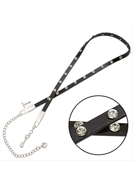 shop Klasik Deri Taşlı Kemer-Turuncu