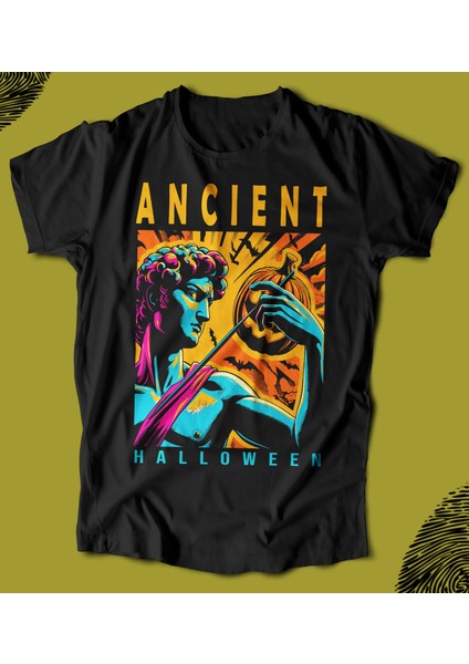 'ancient - Halloween‘ Baskılı 'regular-Fit' Unisex Tişört