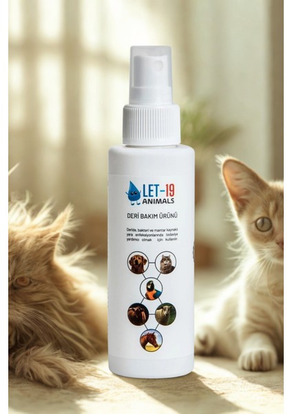 Let 19 100 ml Hayvan Sağlığı Kedi, Köpek ve Kuş; Göz, Ağız ve Burun Deri ve Yara Bakımı