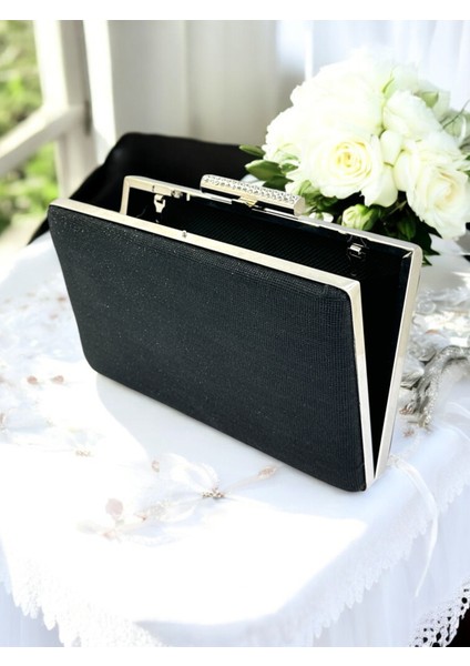 Siyah Renk Taş Sim Dökülmeyen Sim Kadın Abiye Çanta Düğün Nişan Mezuniyet modelleri