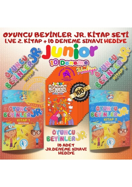 Jr. Oyuncu Beyinler 2 Kitap ve 10 Deneme Sınavı
