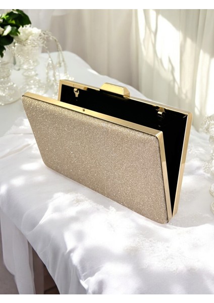 Altın Gold Dore Renk Taş Sim Dökülmeyen Sim Kadın Abiye Çanta Düğün Nişan Mezuniyet modelleri