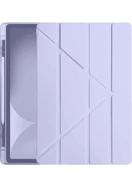 Zeroshop Newface Ipad Pro 11 (2024) Kılıf Kalemlikli Hugo Tablet Kılıfı - Lila