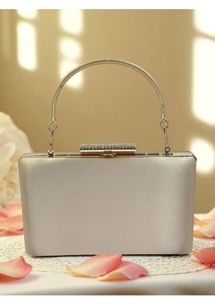 Ten Nude Rengi Saten Abiye Çanta Gece Çantası Nişan Düğün Çantası fiyatları