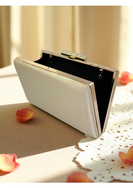 Ten Nude Rengi Saten Abiye Çanta Gece Çantası Nişan Düğün Çantası indirimleri