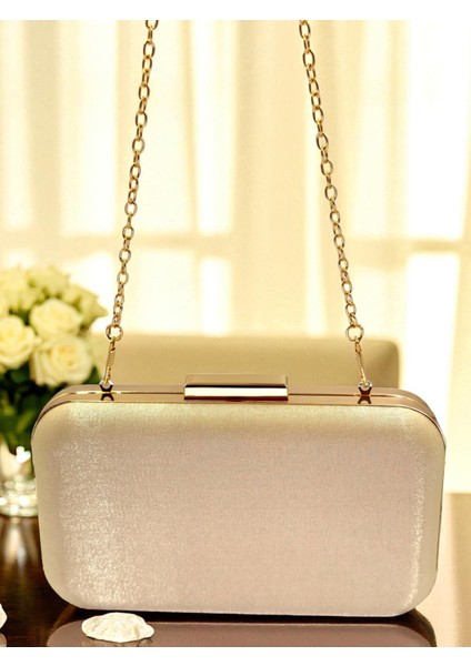 Ten Nude Renk Simli Saten Kadın Abiye Çanta Düğün Nişan Mezuniyet fırsatları