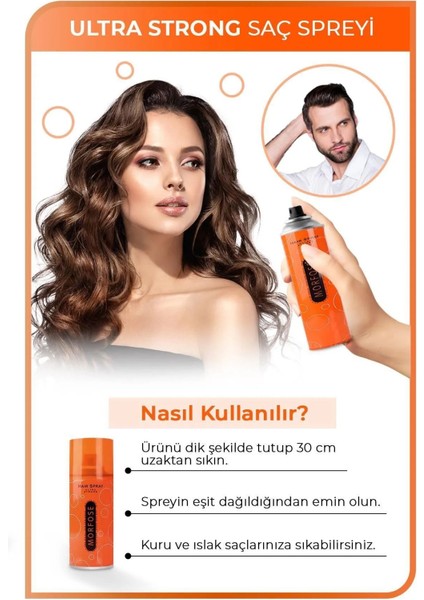 Ultra Strong Saç Spreyi 75 ml - Güçlü Tutuş - Mrfs modelleri