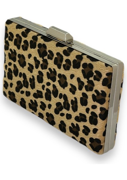 Tüylü Ithal Leopar Desenli Abiye Çanta Gece Çantası Düğün Nişan Mezuniyet fiyatları