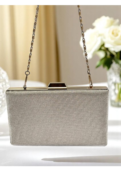 Nokta Desenli Renk Kadın Abiye Çanta Düğün Nişan Mezuniyet