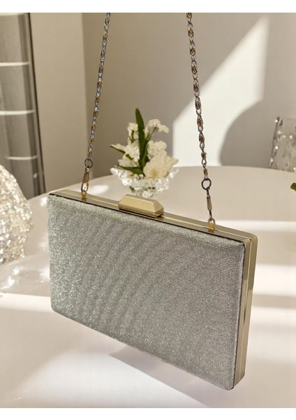 Nokta Desenli Renk Kadın Abiye Çanta Düğün Nişan Mezuniyet