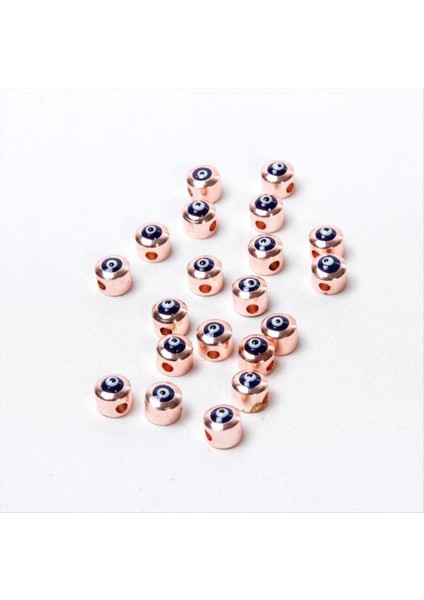 shop Delikli Nazar Boncuklu Metal Ara Aparat-Sarı fiyatları