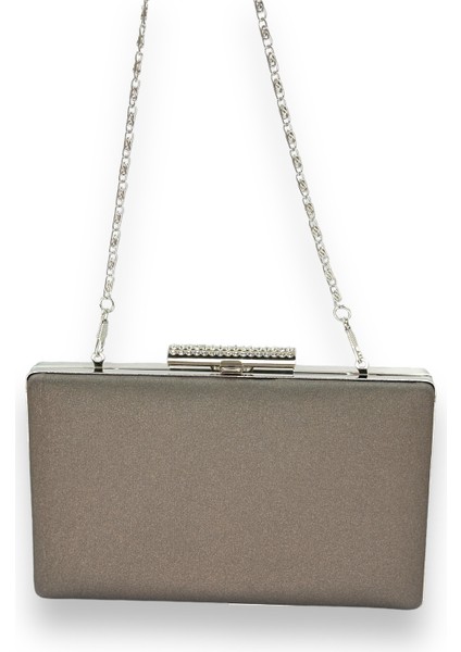 Platin Çizilmeyen El Izi Yapmayan Mat Saten Abiye Çanta Gece Çantası Portföy Clutch Düğün Nişan modelleri