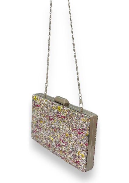 Pul Payet Işlemeli Desenli Renkli Abiye Çanta Gece Çantası Düğün Nişan indirimleri