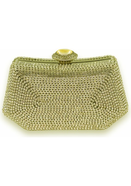 Altın Gold Dore Taşlı Inci Detaylı Metal Saplı Abiye Çanta Gece Çantası Düğün Nişan modelleri