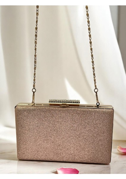 Rosegold Simleri Dökülmeyen Ithal Kumsim Metal Taşlı Kasa Kadın Abiye Çanta Düğün Nişan Mezuniyet fırsatları