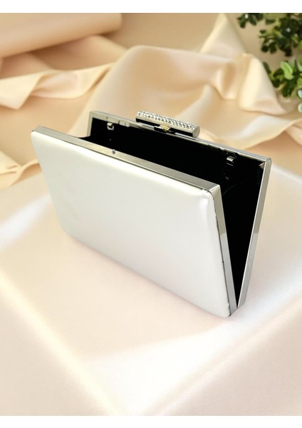 Gelin Çantası Ekru Renk Mat Cilt Deri Kadın Abiye Çanta Düğün Nişan Mezuniyet modelleri