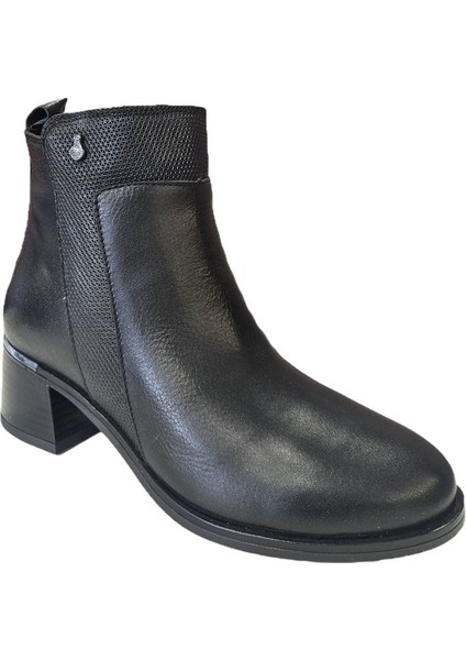 5cm Kalın Topuklu Hakiki Deri Kadın Bot Z385 modelleri