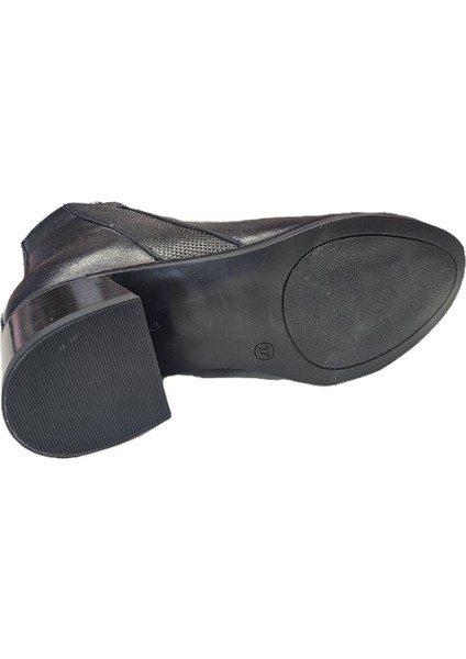 5cm Kalın Topuklu Hakiki Deri Kadın Bot Z385 indirimleri