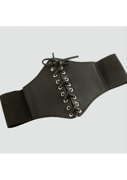 shop Örgülü Çıtçıtlı Lastikli Kemer-Siyah fırsatları