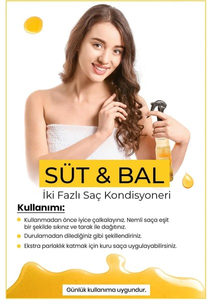 Çift Fazlı Süt & Bal Kondisyoner Fön Suyu 400 ml - Mrfs fiyatları