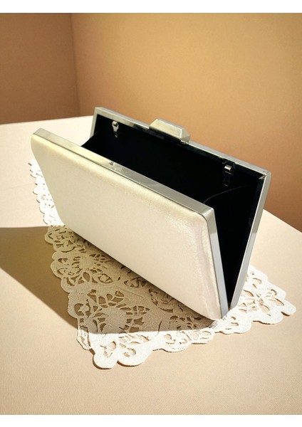 Ten Nude Renk Simli Saten Kadın Abiye Çanta Düğün Nişan Mezuniyet fırsatları