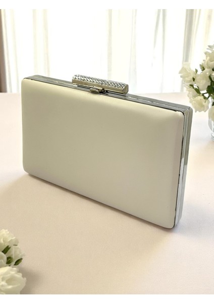 Ten Renk Mat Cilt Deri Kadın Abiye Çanta Düğün Nişan Mezuniyet