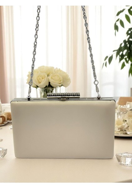 Ten Renk Mat Cilt Deri Kadın Abiye Çanta Düğün Nişan Mezuniyet fırsatları