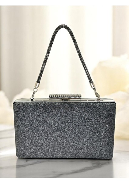 Platin Renk Simleri Dökülmeyen Ithal Kumsim Taş Saplı Kadın Abiye Çanta Düğün Nişan Mezuniyet fiyatları