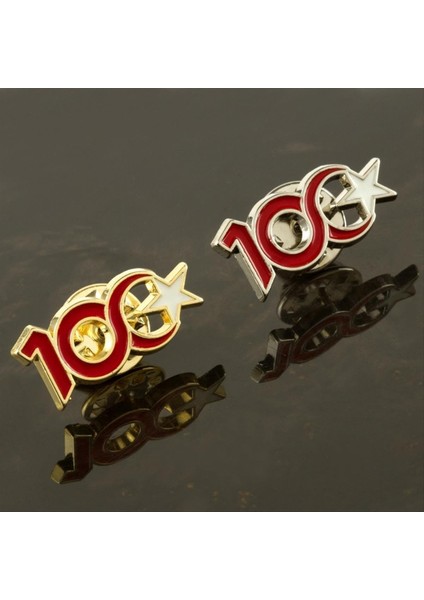 shop Cumhuriyetin 100. Yılına Özel Yaka Rozet-Sarı