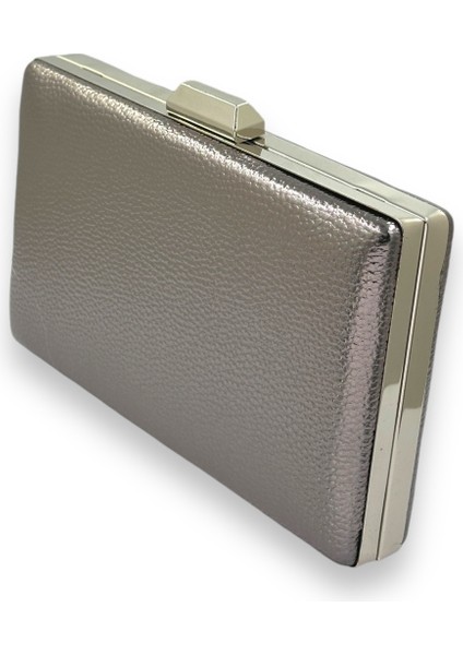 Metalik Gümüş Gri Lame Renk Zincir Askılı Abiye Çanta Düğün Nişan Mezuniyet fiyatları