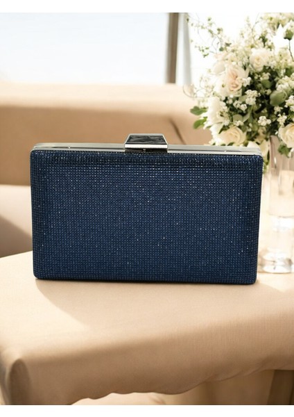 Lacivert Renk Kristal Taşlı Metal Saplı Abiye Çanta Düğün Nişan Kına Mezuniyet fiyatları