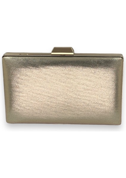 Altın Gold Dore Renk Ithal Sıvama Saten Parlak Kumaş Abiye Çanta Gece Çantası Kına Düğün Nişan