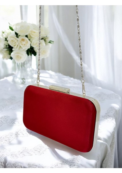 Bordo Kristal Taşlı Saten Kadın Gece Çantası Abiye Çanta Düğün Nişan Mezuniyet indirimleri