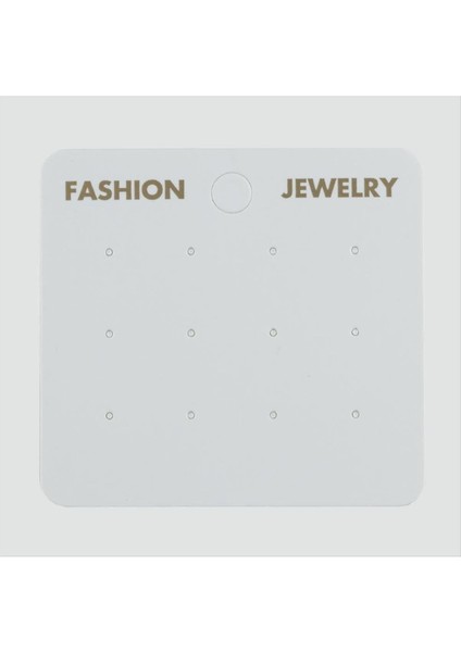 shop 12LI Lüks Küpe Kartı-Beyaz