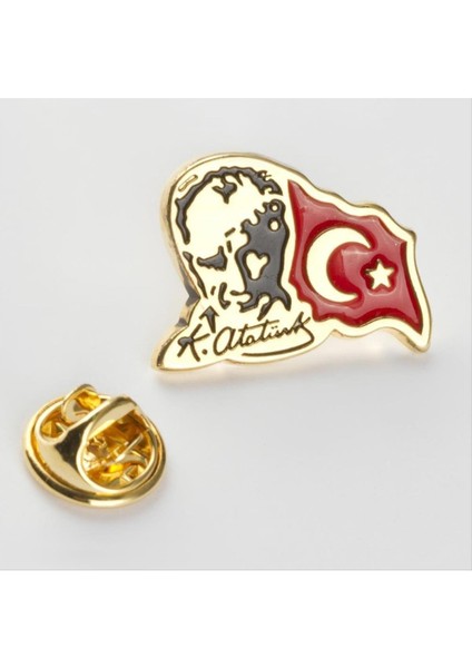shop Ay Yıldız Atatürk Yaka Rozet-Sarı