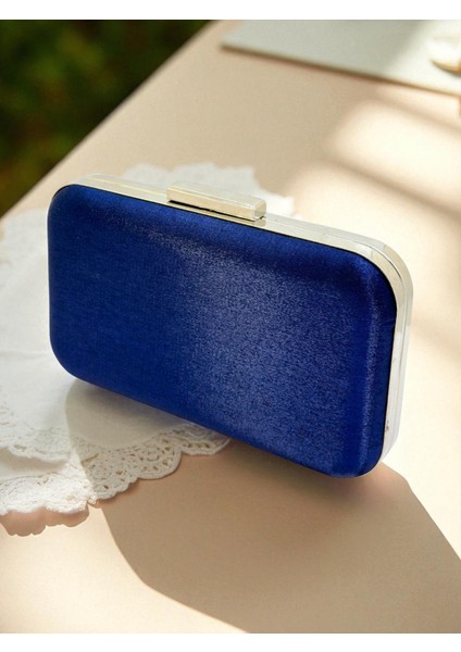 Lacivert Renk Simli Saten Kadın Abiye Çanta Düğün Nişan Mezuniyet fiyatları