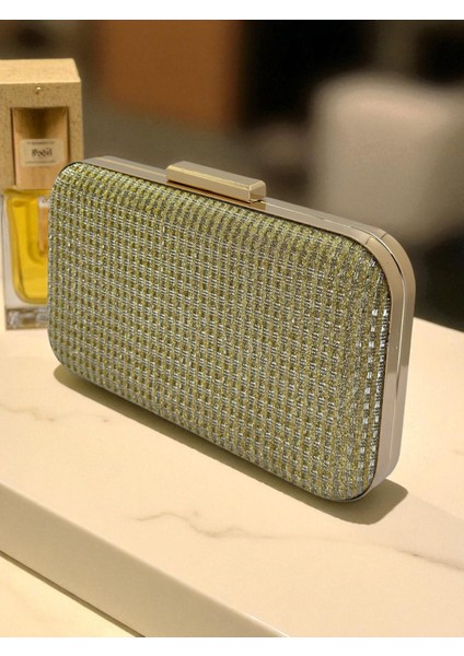 Altın Gold Renk Simli Tel Kırma Kadın Abiye Çanta Düğün Nişan Mezuniyet fiyatları