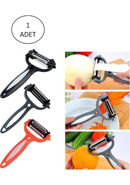 Renkli Saplı 3 Başlı Çelik Soyacak - Soyucu modelleri